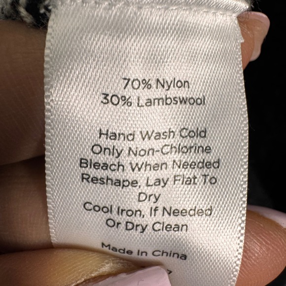 Talbots Cardigan Women L Lambswool Black Fair Isle Shawl Collar Casual Office - Picture 7 of 9